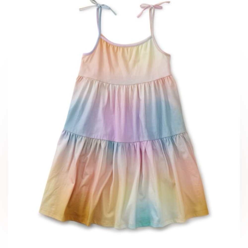 Tea Collection Pastel Rainbow Gradient Dress